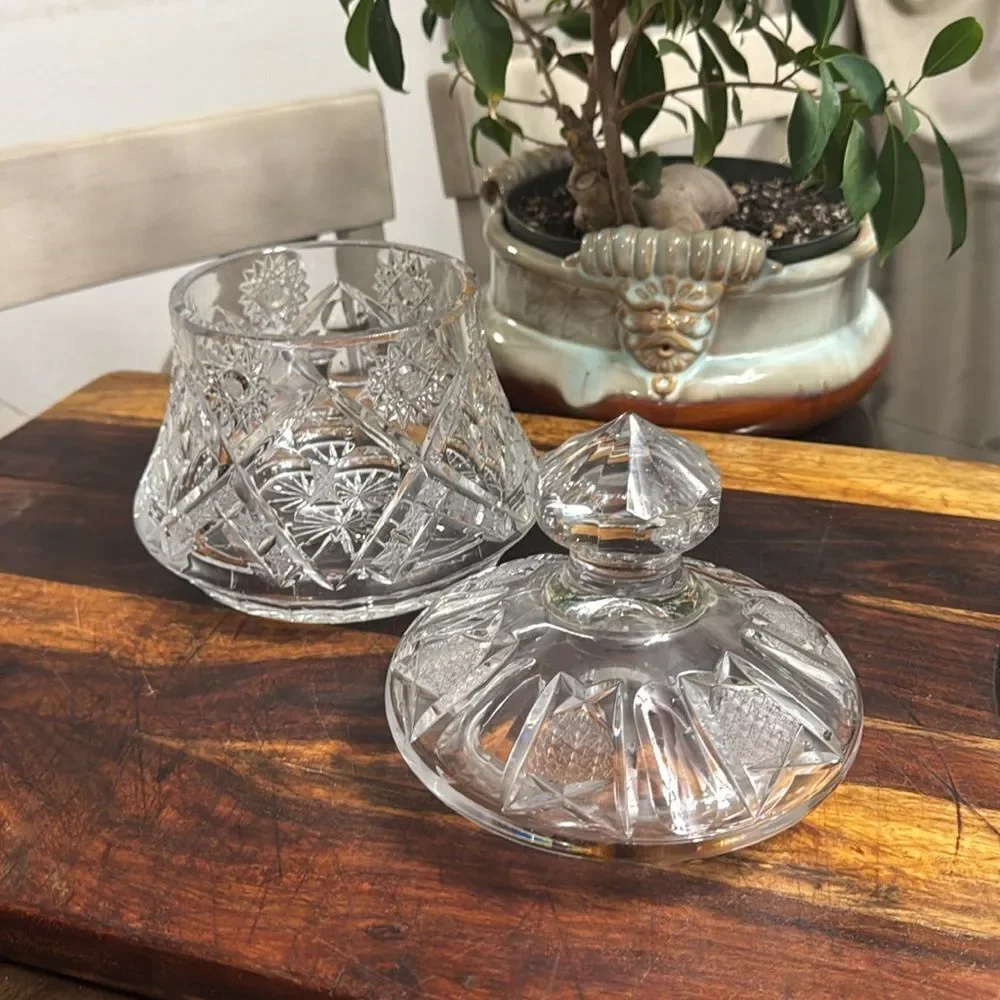 Vintage crystal vase